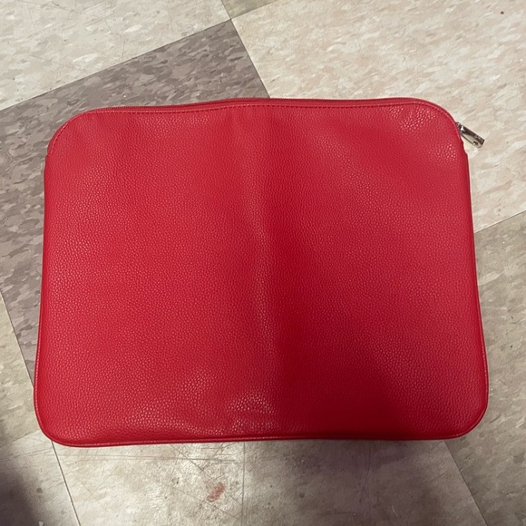 Thirty-One Red Leather Laptop Bag - Picture 4 of 4